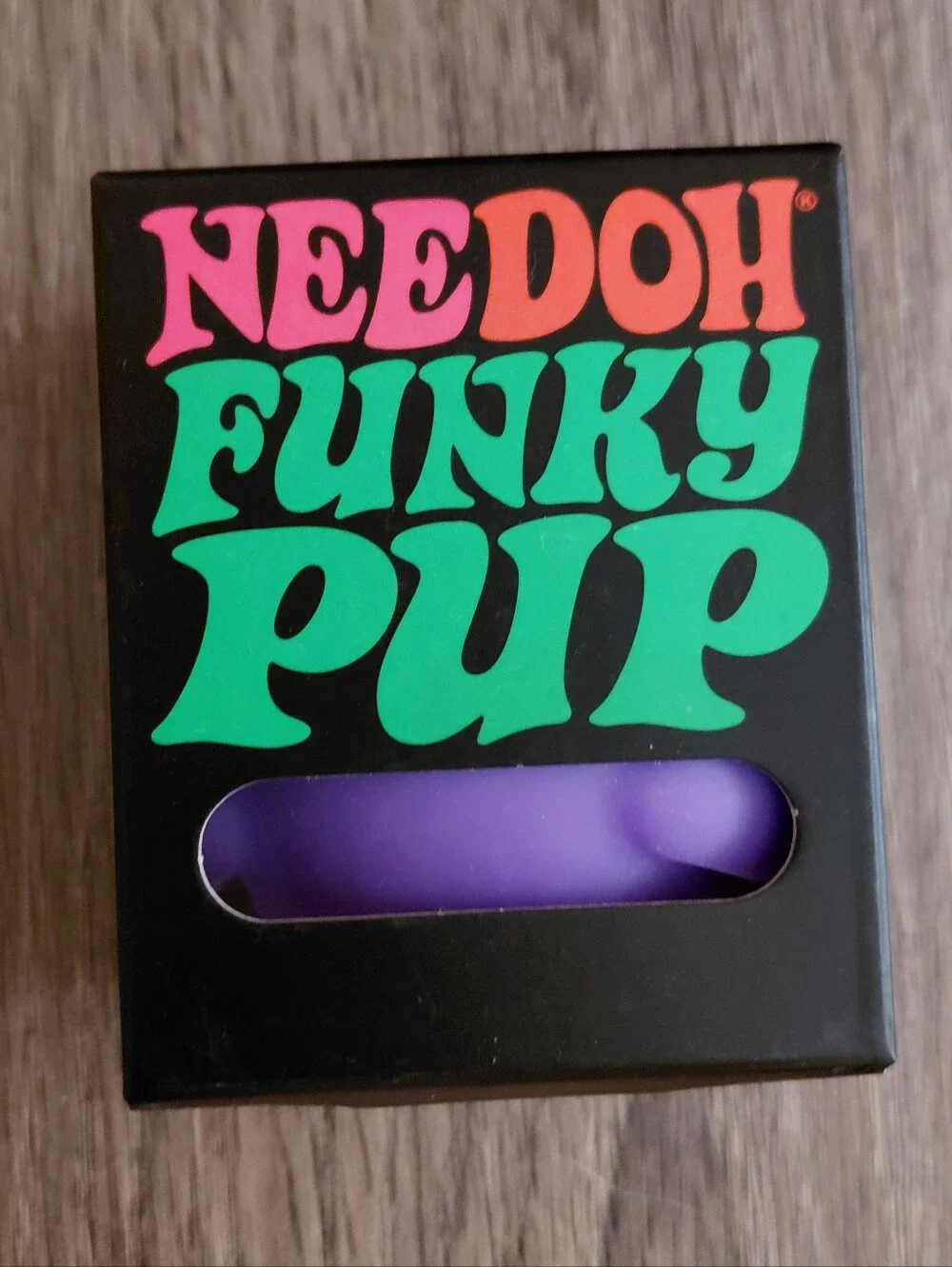 Needoh Squishy Lot Nice Ice Baby, Purple Funky Pup, 2 Fuzz Balls Fidget Stress